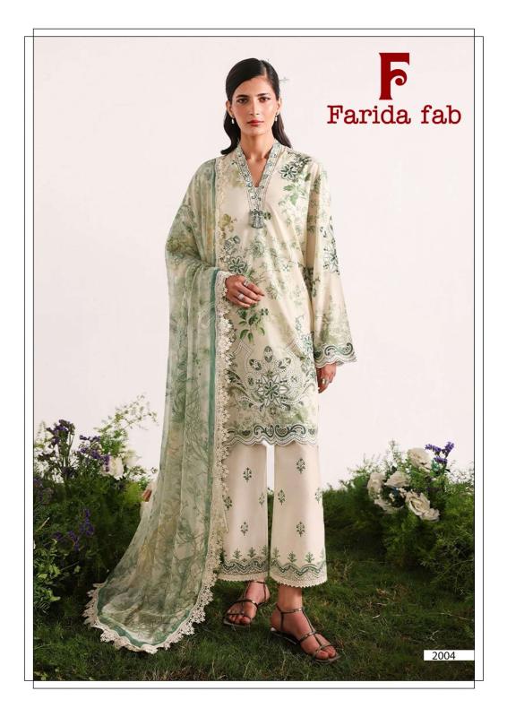 Farida fab charizma vol 2 karachi handloom dress materials wholesale